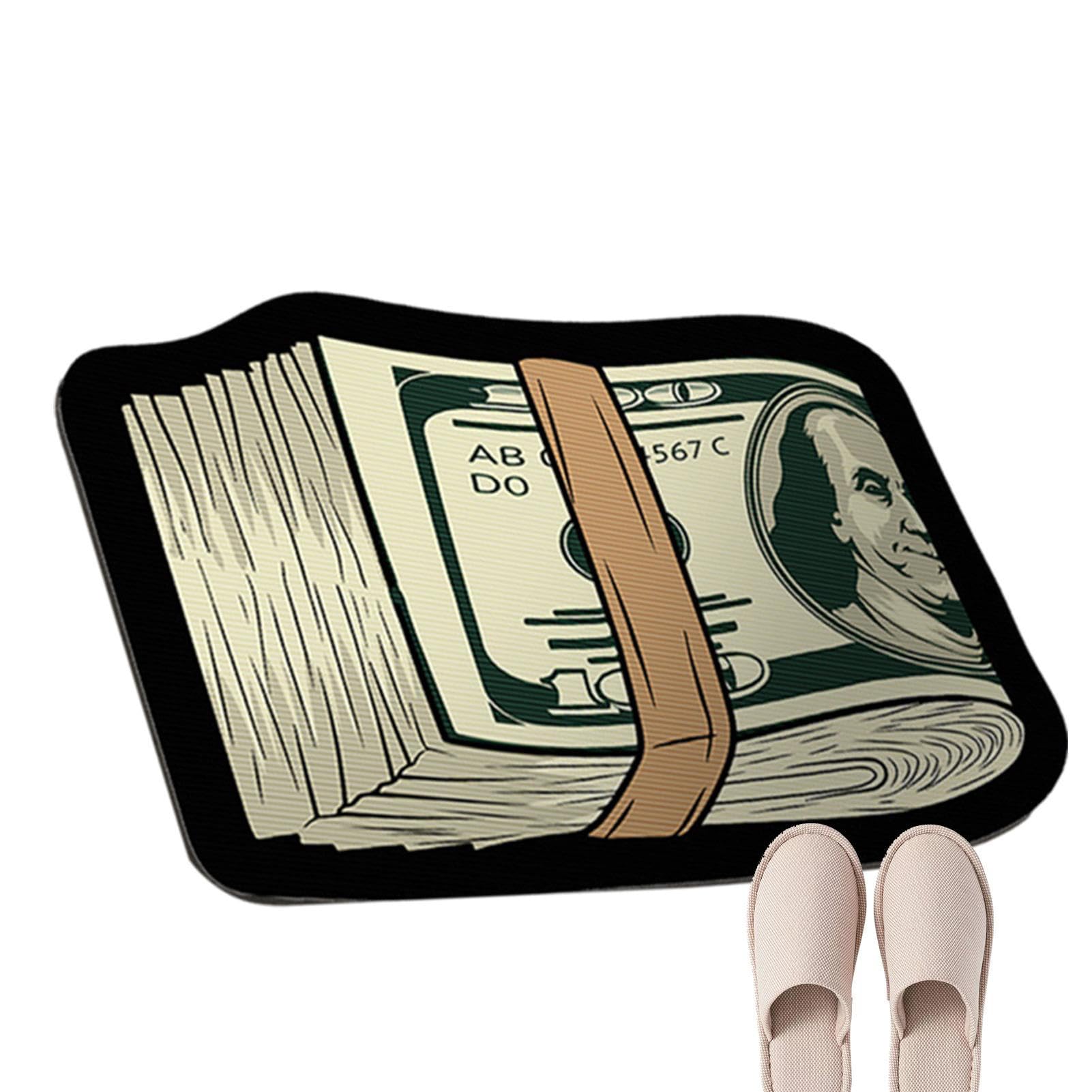 Tapis 100 Dollar Bill en cristal doux pour salon et chambre
