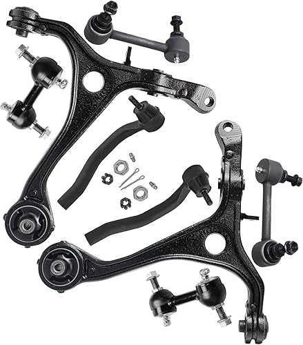 Miniatura 1205 de Detroit Axle - Kit de brazos de control de extremo delantero RWD para Dodge Ram 03-06 2500 3500, 2 brazos de control superior con rótula 2 varillas