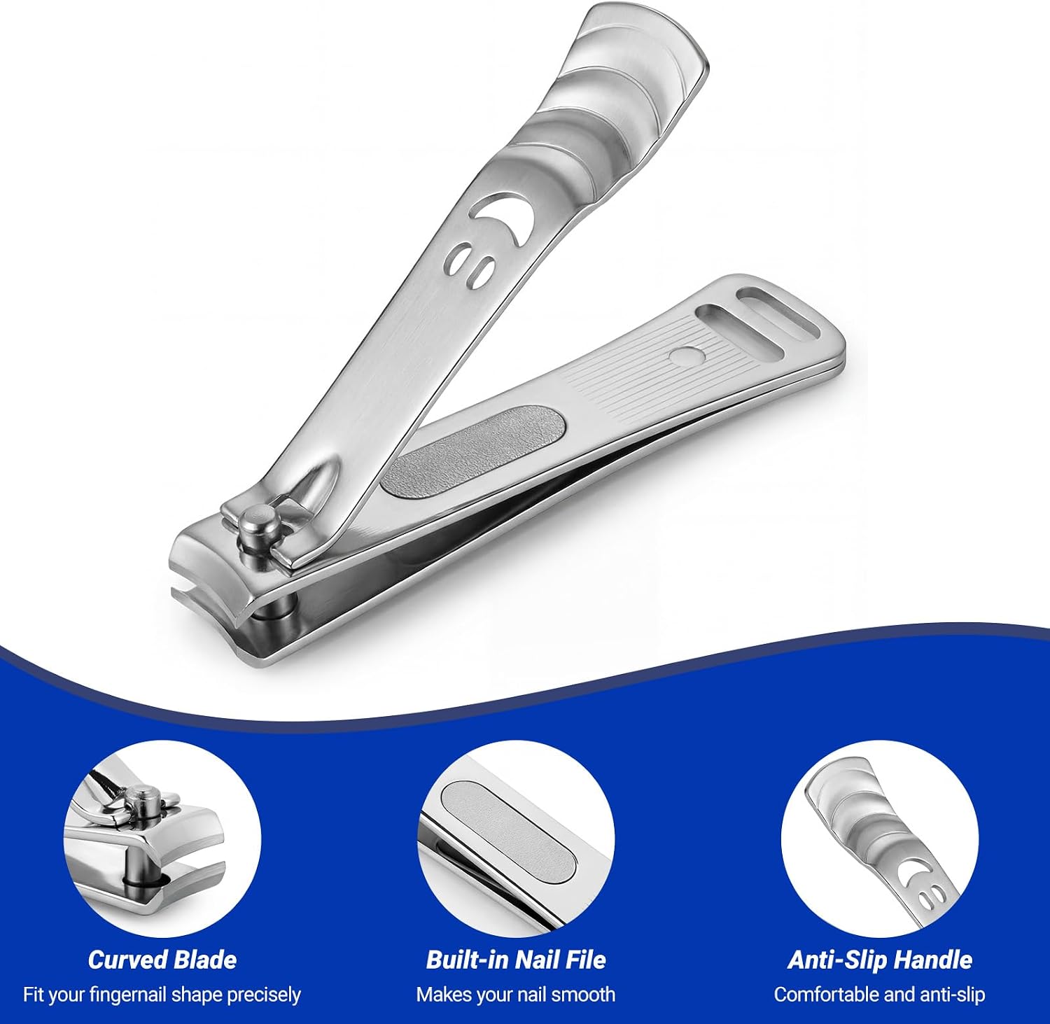 Nail Clippers Ultra Sharp Precision Fingernail & Toenail for Men Women