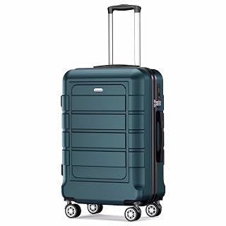 SHOWKOO Luggage PC+ABS Durable Expandable Hardside Suitcase with Double Spinner Wheels TSA Lock - Amazon product rated Grade A