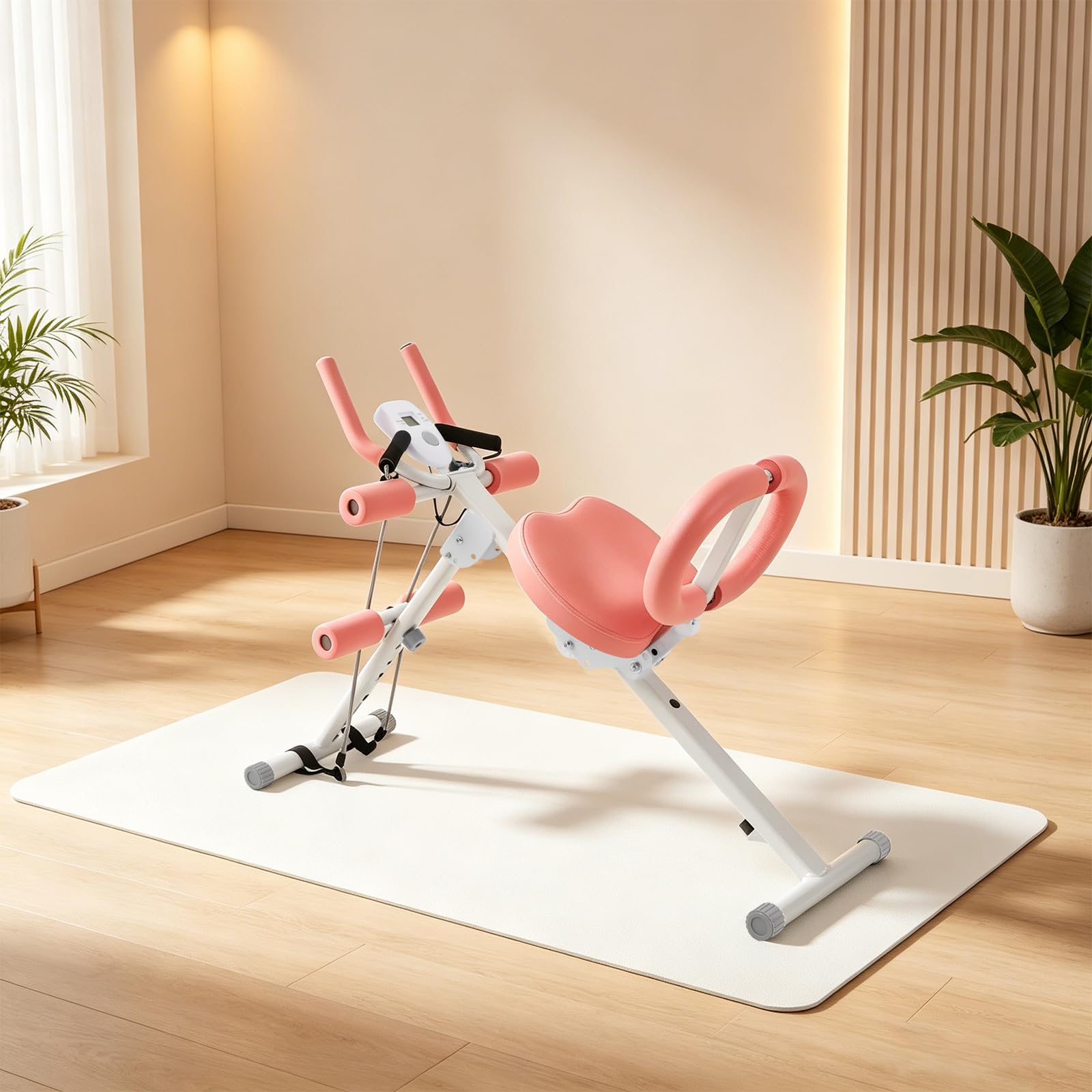 Bauchtrainer klappbar mit LED-Anzeige und Verstellbarer Neigung