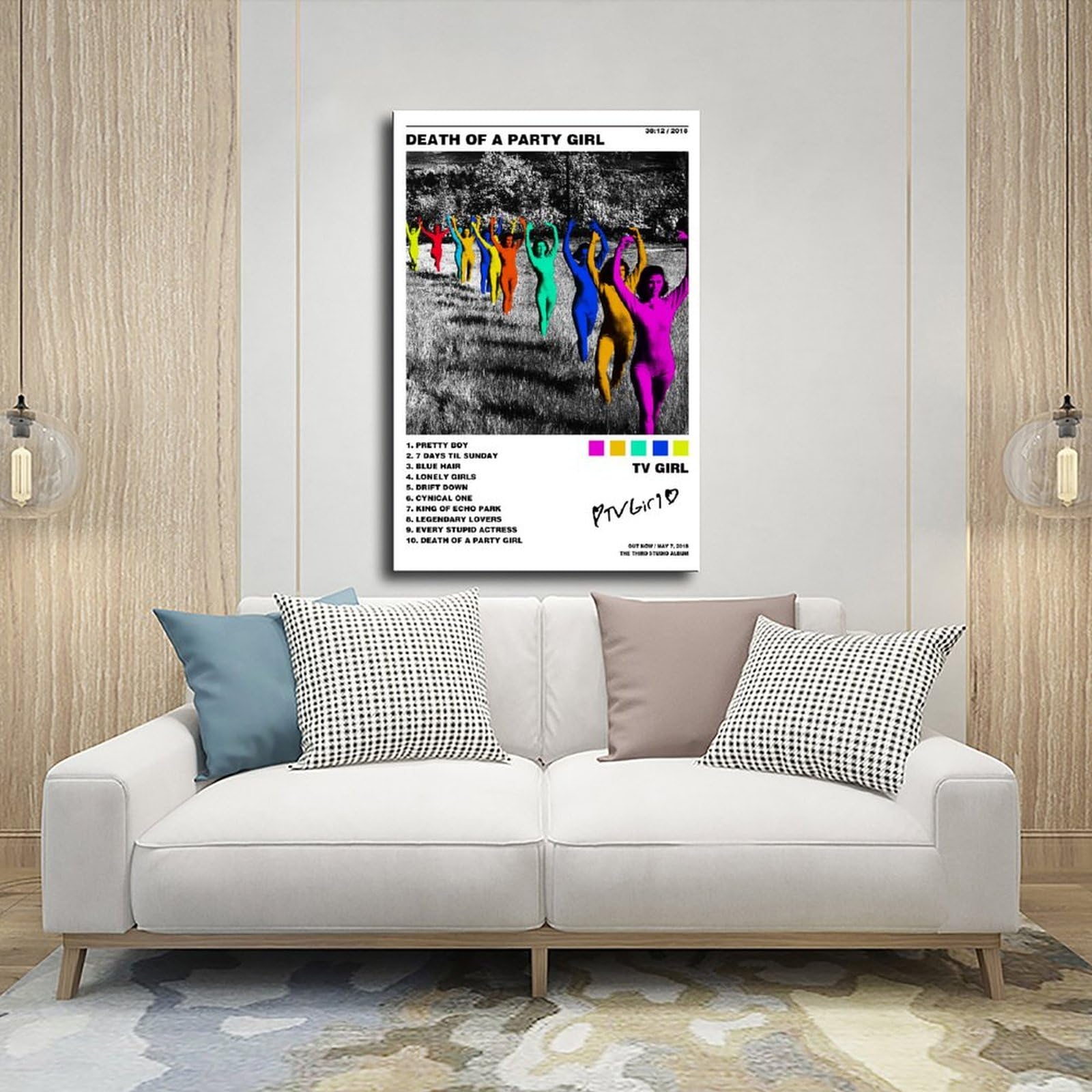 LOuren Poster Toile TV Girl Music - Décoration Murale Moderne 30x45cm Chambre