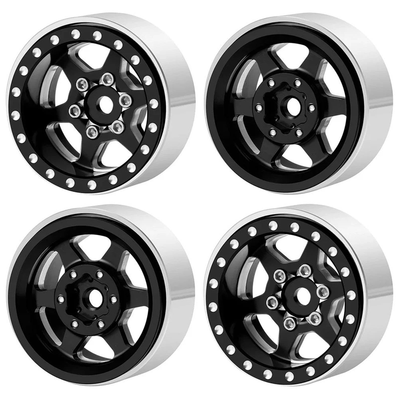 Mozzi Per Ruote Beadlock In Lega Di Alluminio 1.0 Per TRX4M 1/18
