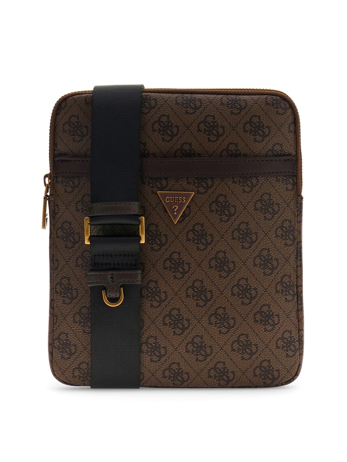 GUESS cross body bag Vezzola Smart Crossbody Flat Bag Coffee