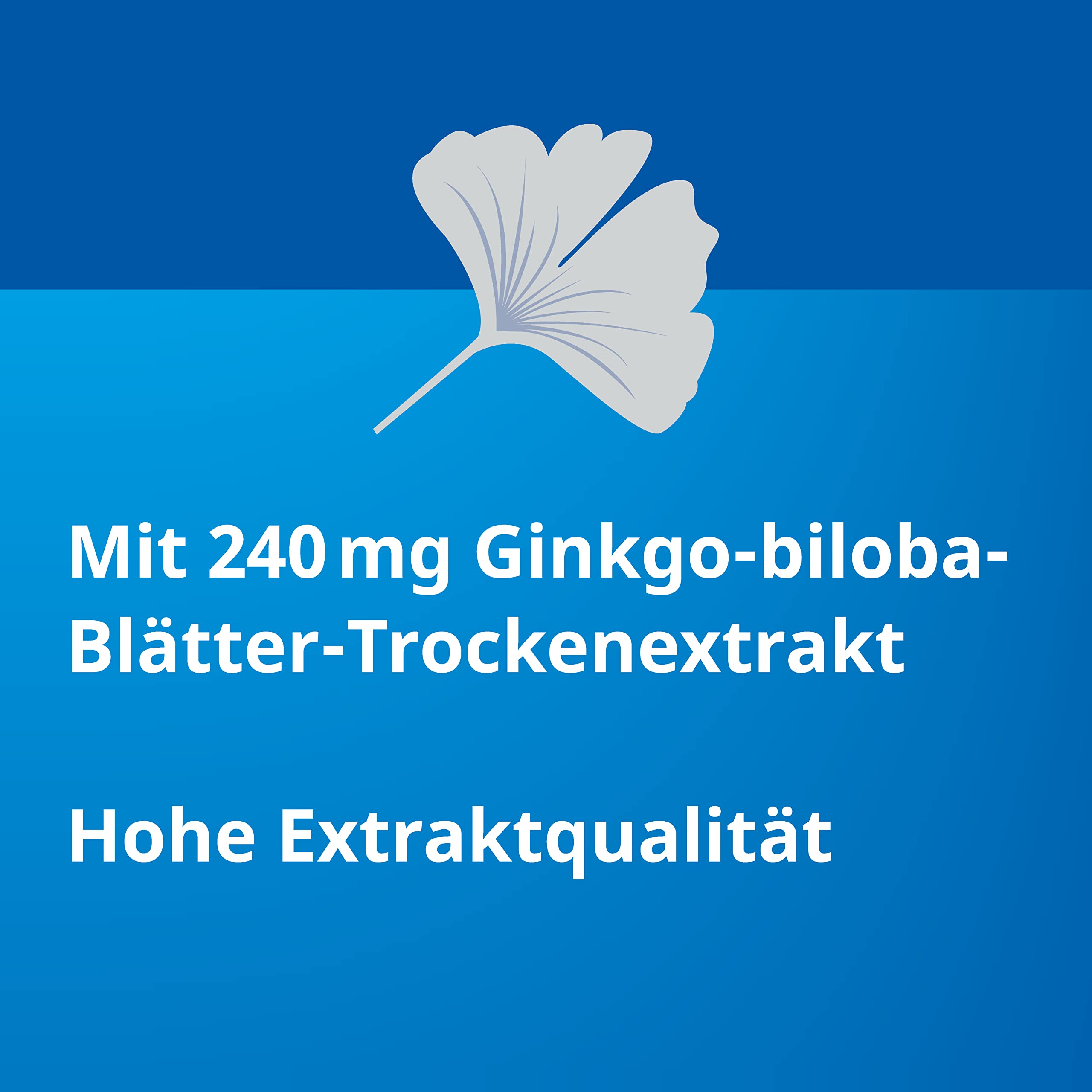 STADA Ginkgo 240 mg Filmtabletten für Gedächtnis & Konzentration, 120 Stück