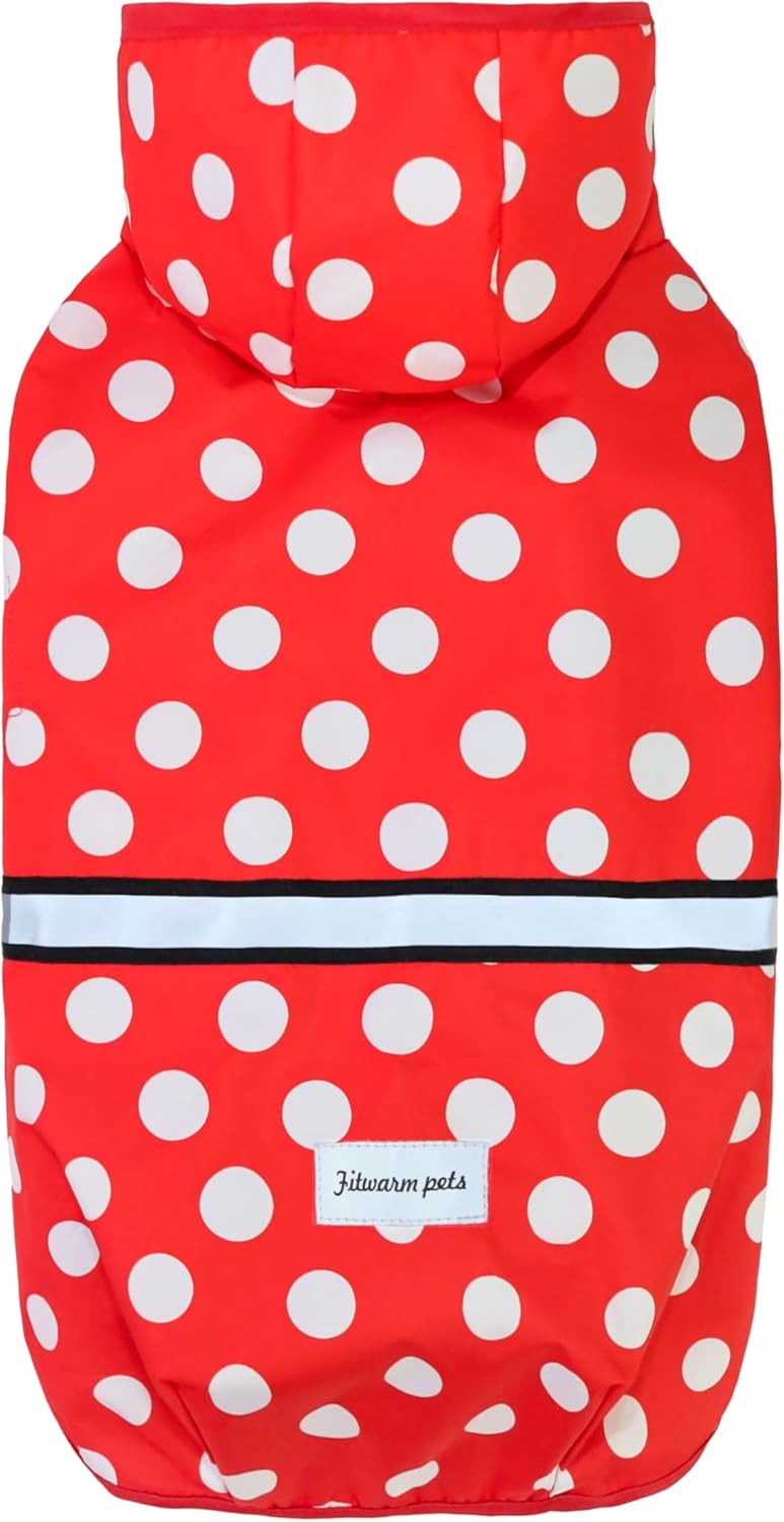Fitwarm Polka Dot Dog Raincoat with Hood, Waterproof Nigeria Ubuy