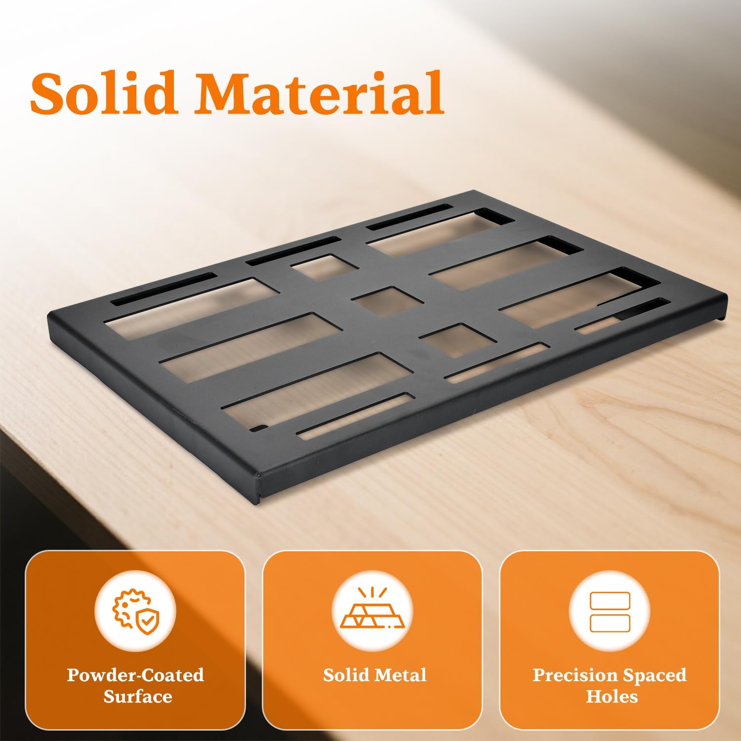 2-Pack Mounting Plate Compatible with Klein MODbox, Mounting Bracket for Klein Tools Full Width Toolboxes, Metal Base with Black Powder-Coated Finish for MODbox Modular Tool Storage System