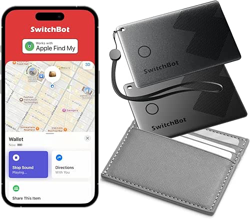 SwitchBot Slim Wallet Tracker Card (2.5mm) – Works with Apple