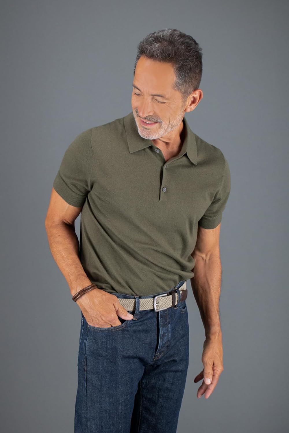 Trafalgar Riverside Solid Stretch Weave Belt