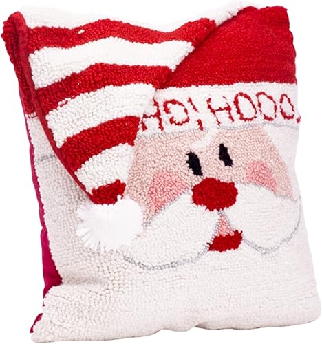 Miniatura 3 de glitzhome Almohada de Navidad con gancho de 14 pulgadas de largo, cojín de Navidad para sala de estar y cama