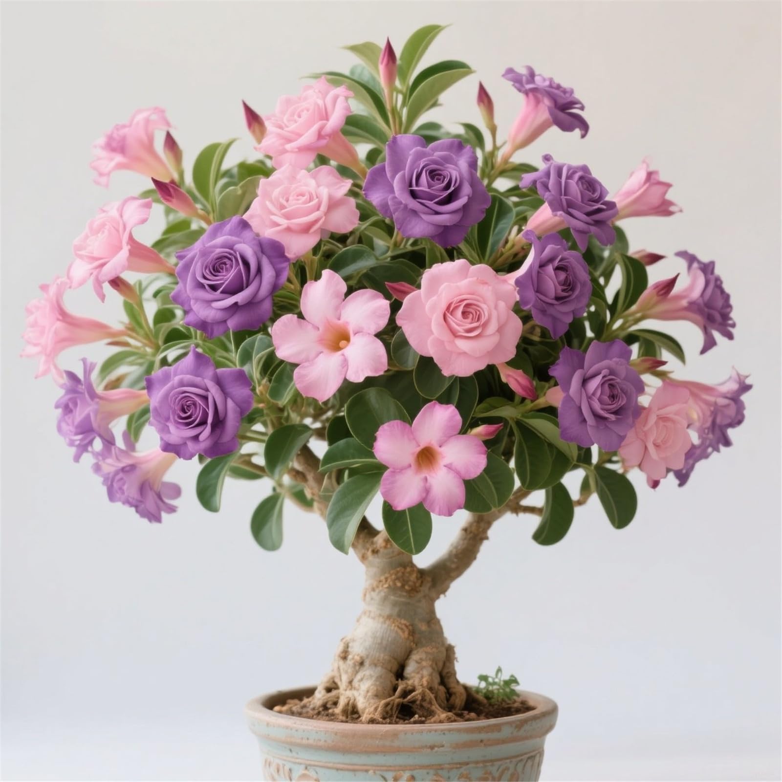 Mix Garden Bulbs, Desert Rose Bulbs, Golden Beautiful, Desert Rose Plant Bulbs, Adenium obesum Plant, Mix Wedding Flowers, 4Bulbs-D