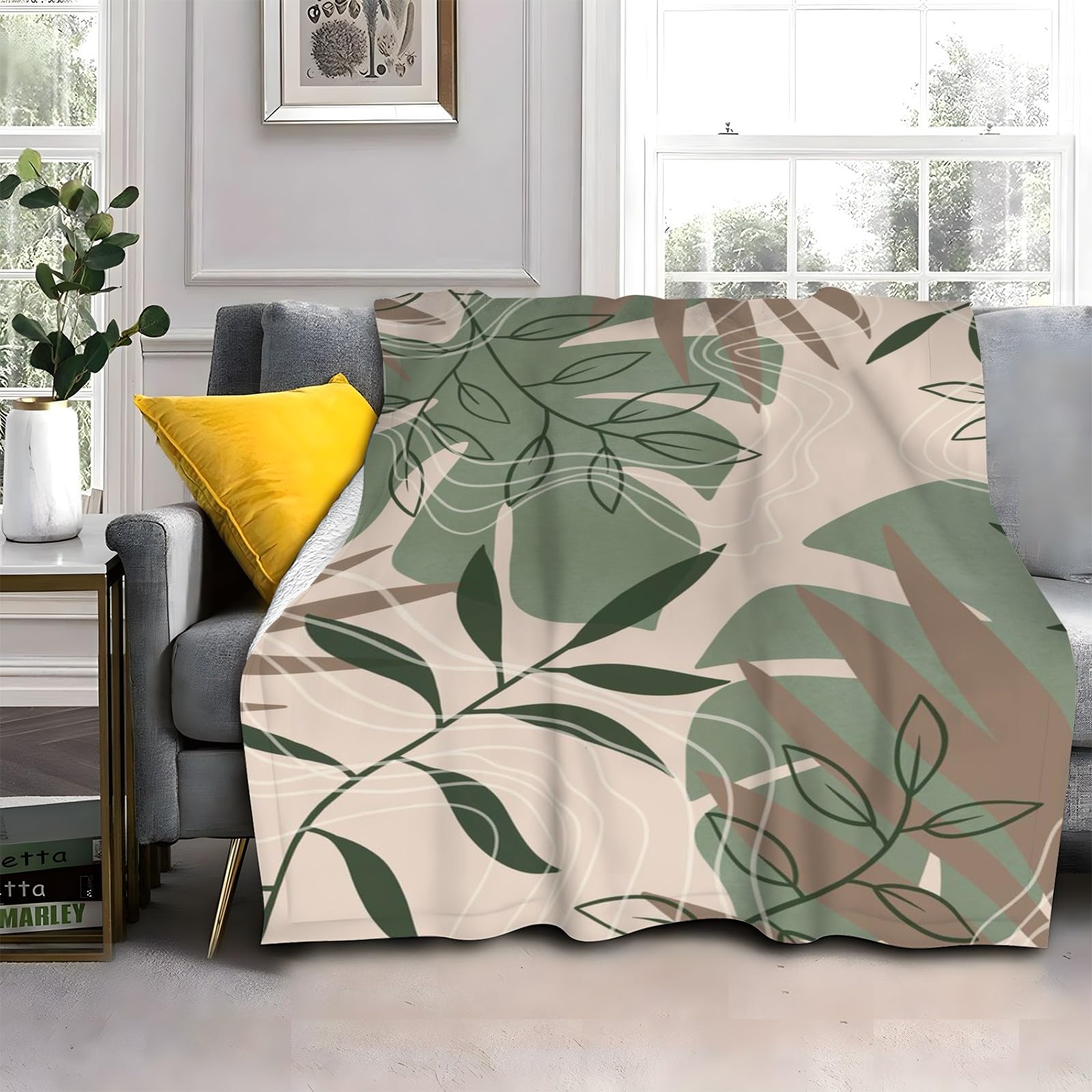 Puszysty koc do wtulania się w stylu skandynawskim, 200 x 200 cm, miękki i dwustronny koc polarowy, idealny koc na sofę dla wszystkich, przytulny koc na sofę i łóżko