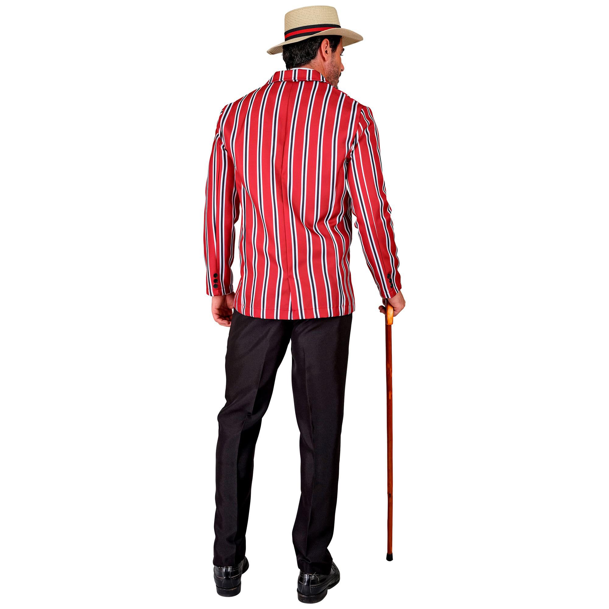 W WIDMANN MILANO Party Fashion - Traje años 20, chaqueta, pajarita, sombrero, caballero, showman, disfraces