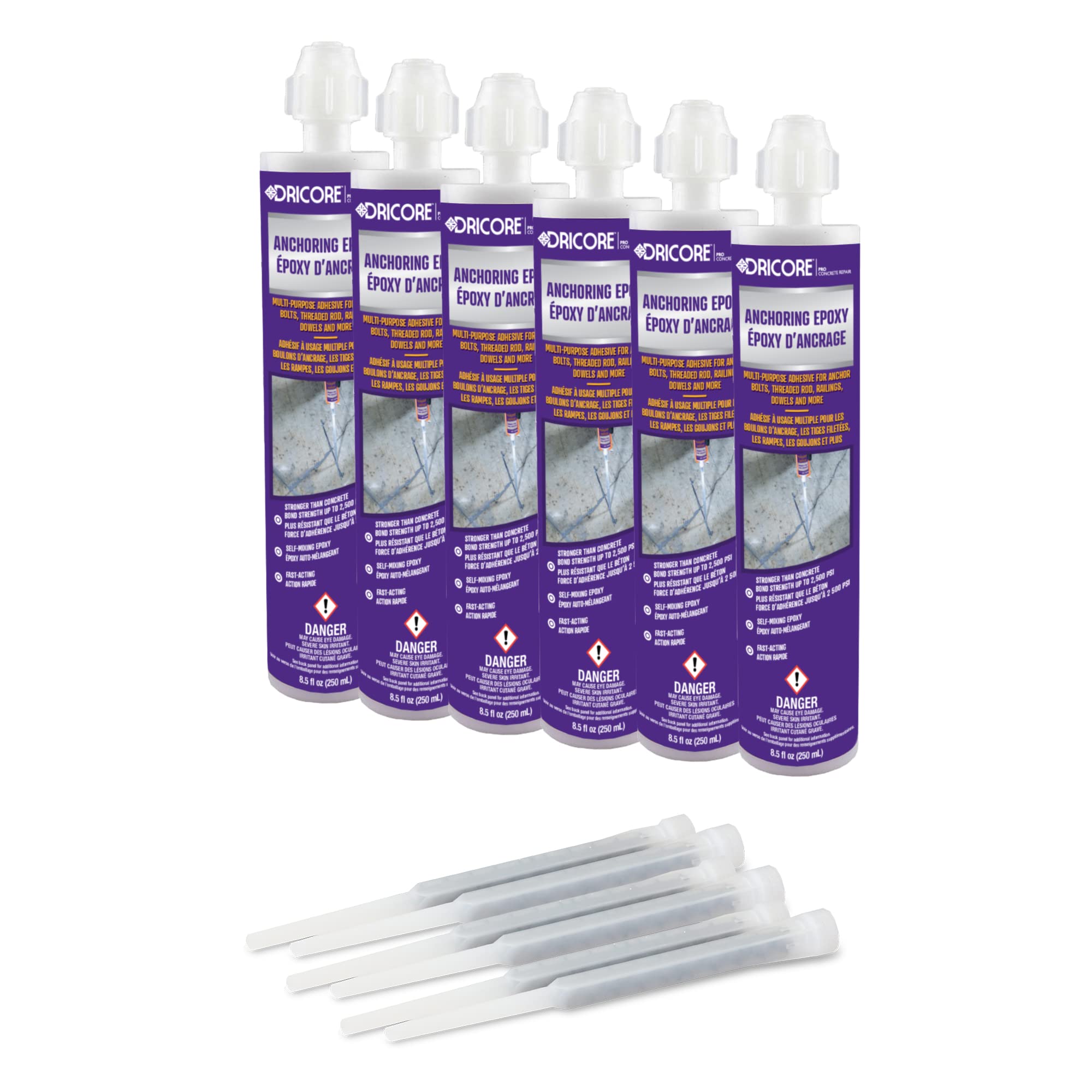 Buy DRICORE PRO Concrete Repair Anchoring Epoxy 6 Pack Powerful
