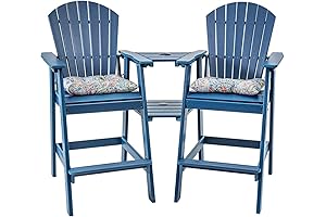 Sundale Outdoor Bar Height Patio Set with Dining Bistro Table and Chairs,...