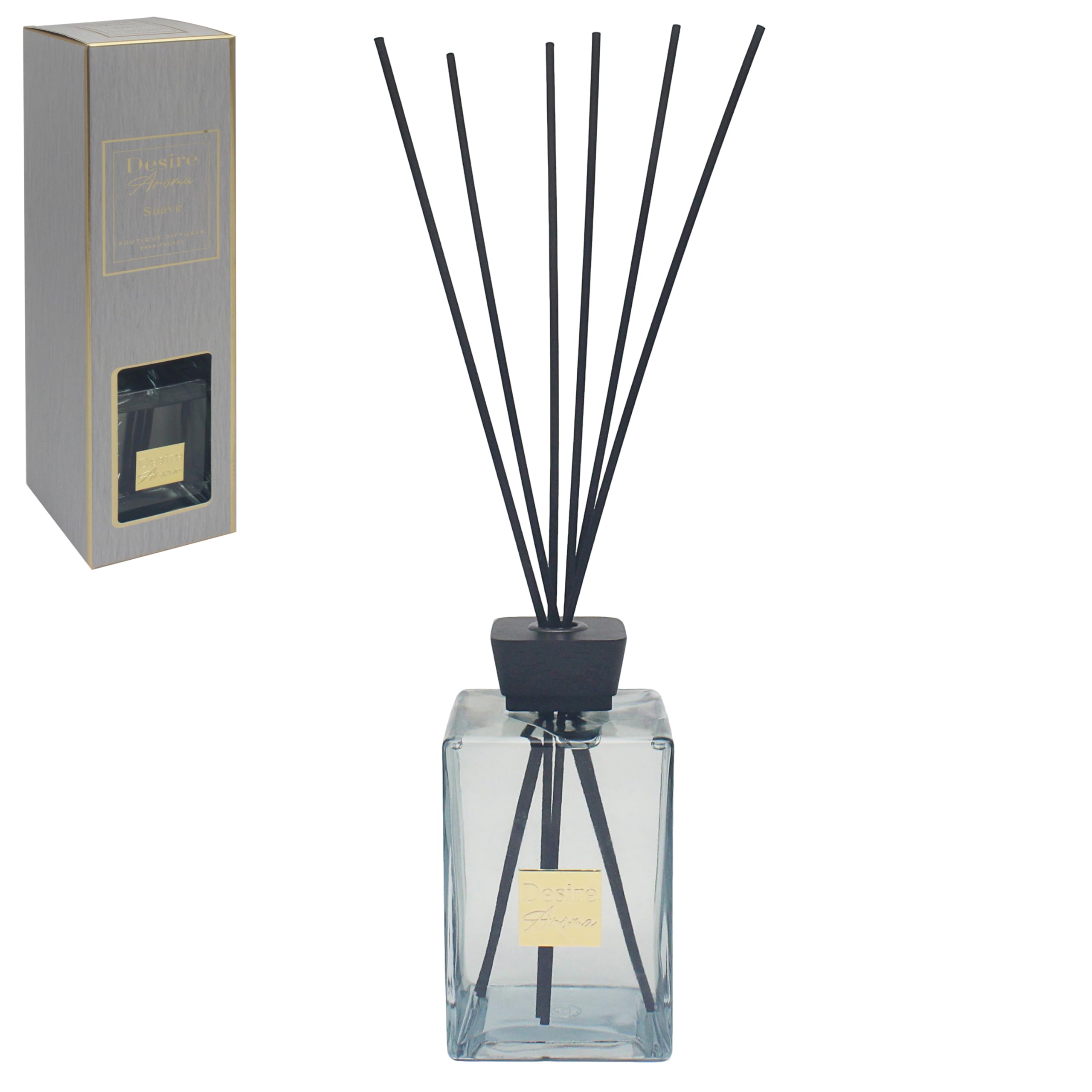 Lesser & Pavey Desire Aroma 1l Suave Diffuser For Home & Office | Long-Lasting Reed Diffuser With Sticks | Elegant Aromatherapy For Fragrance & Air Freshener | Lovely Gift For Women & Men