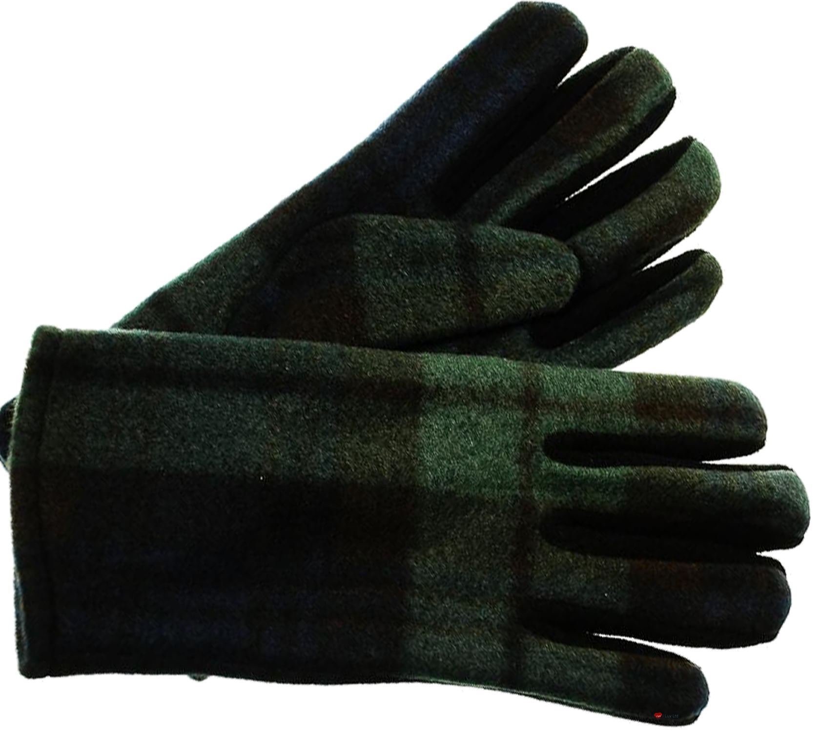 I Luv Ltd Ladies Tartan Gloves Watch Tartan Black