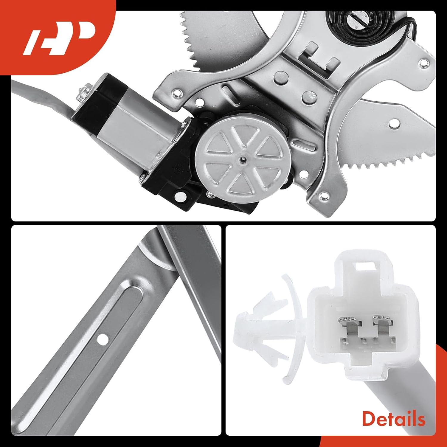 A-Premium Electric Power Window Regulator with 2-Pin Motor Compatible with Toyota 4Runner 1996-1998 Front Right Passenger Side