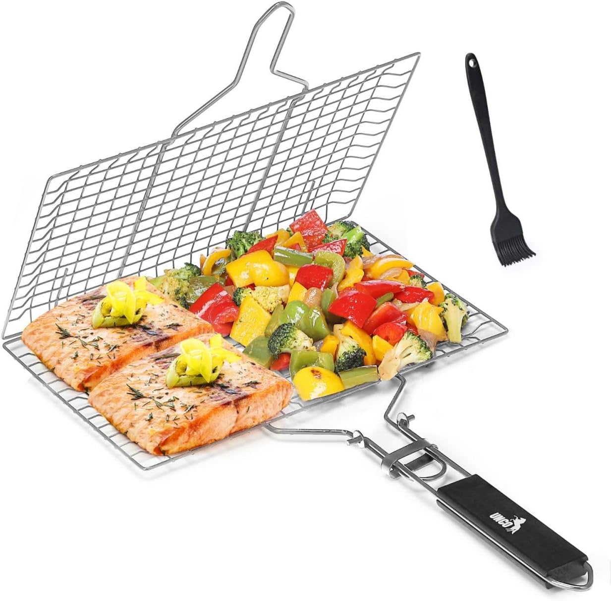 Basket Stainless Steel Fish Grill Baskets for Outdoor Grill 、BBQ Grill Basket, Fish Basket for Grilling