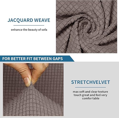 Miniatura 3 de Funda para sofá esquinero, funda seccional elástica de terciopelo, protector de sofá de esquina reclinable, funda de sofá esquinero para sillón