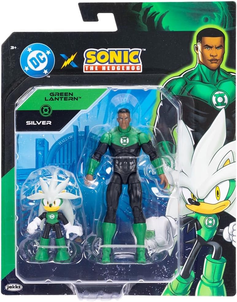 Silver Green Lantern Figure Multipack, Sonic Warner, Sunny