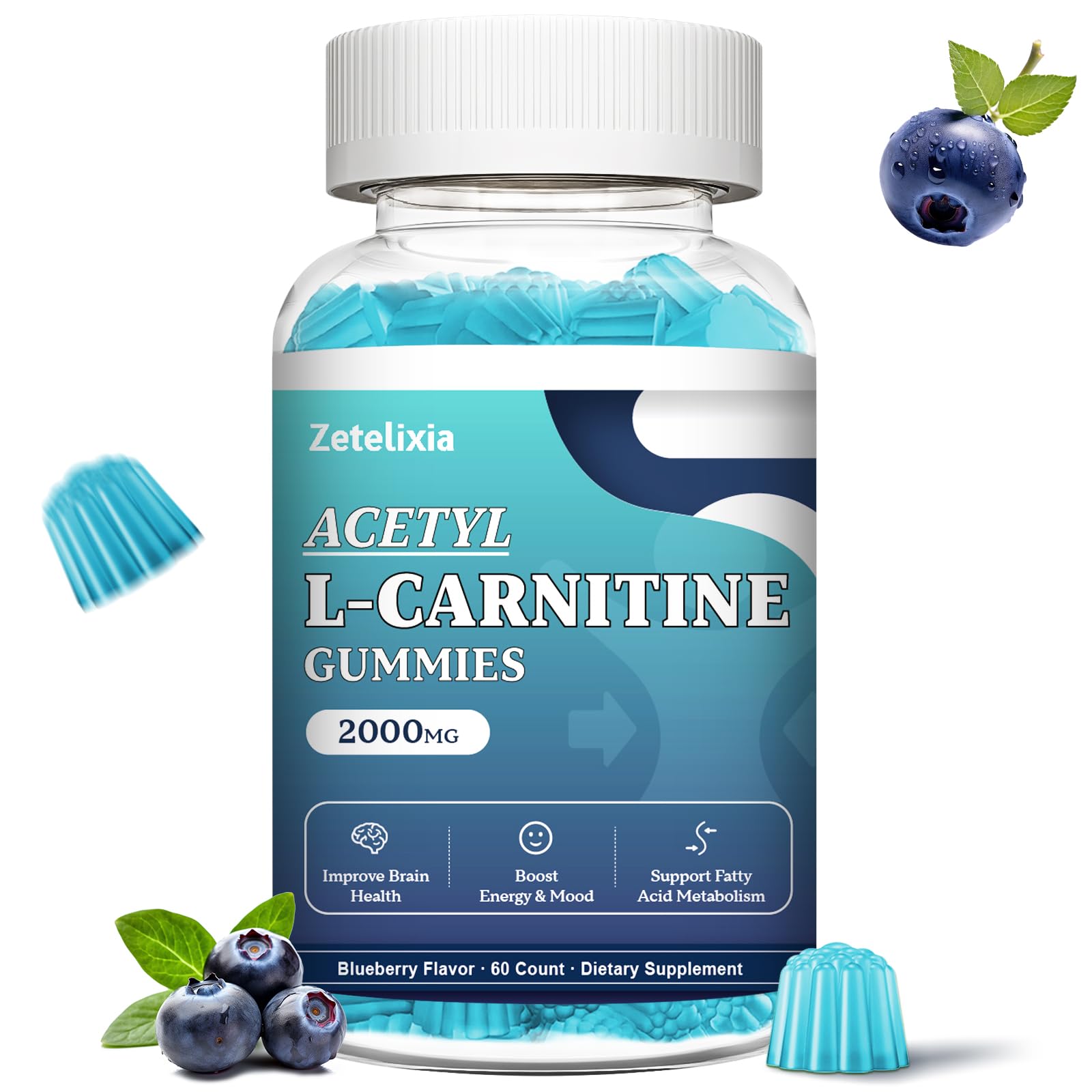Amazon.com: Zetelixia Sugar Free Acetyl L-Carnitine Gummies, L
