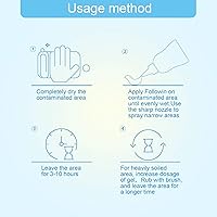 Vista 6 de Gel limpiador de manchas de moho y hongos FOLLOWIN 16oz para sello frontal de lavadora, limpiador de manchas de moho para el hogar para ducha