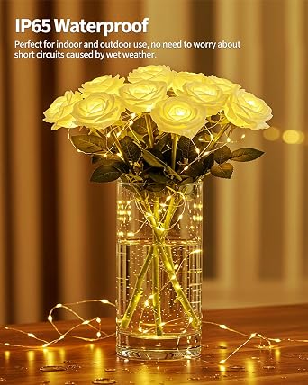 SenLuKit Copper Wire Fairy Lights Waterproof Plug in Christmas String Lights with Remote for Living Bed Room, Backyard, Patio, Garden, Porch, Wedding or Christmas Decorations