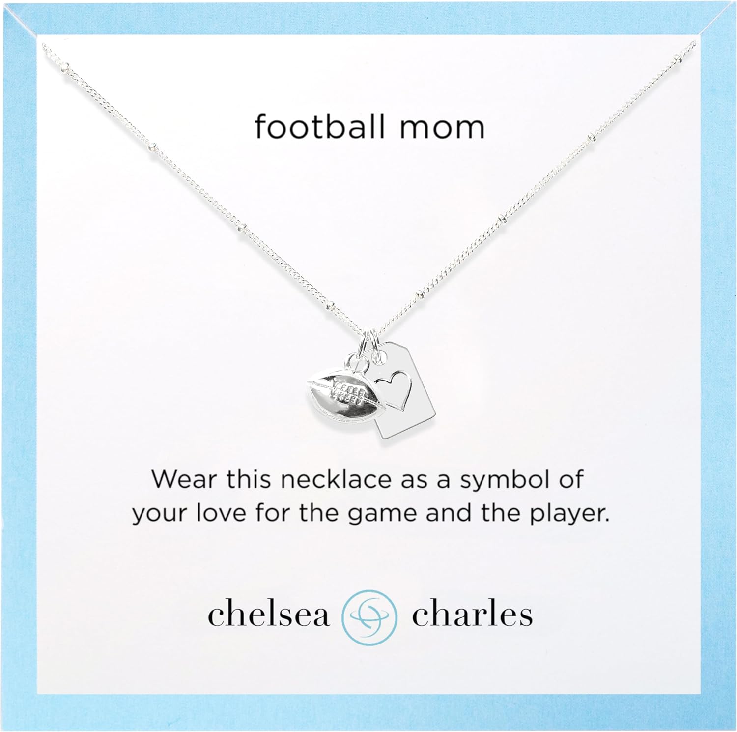Chelsea Charles Sports Mom Double Charm Necklace, Fashion Jewelry Gift for Women