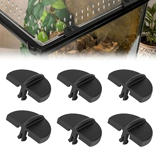 Enclosures Lid Clip Compatible with Exo Terra, Suitable for Terrariums and Animal Cages, Easy-Lock Frame 6Pcs