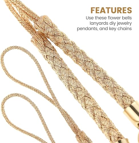 Miniatura 8 de Dije para teléfono 4 piezas de lindos colgantes de campana japonesa para teléfono, correa celular, dijes de células de flores, decoración