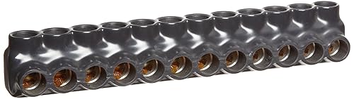 Miniatura 11 de Morris Products 97643 - Conector de cable múltiple aislado negro, entrada doble, 3 puertos 250 - 6 cables, 1 paquete