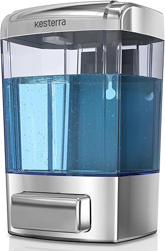 Miniatura 8 de Dispensador de jabón manual para montaje en pared, dispensador de jabón para cocina, baño, dispensador de jabón de mano, dispensador de champú y gel