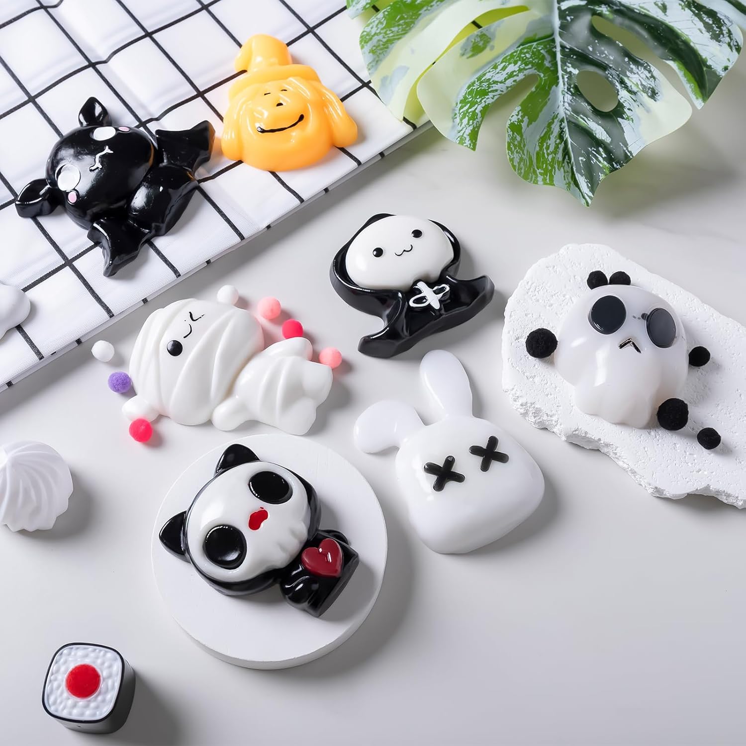 7Pcs Taba Squishy,Cute Cat Stress Relief for Adults, Party Favor Gift (7PCS Taba Squishy)