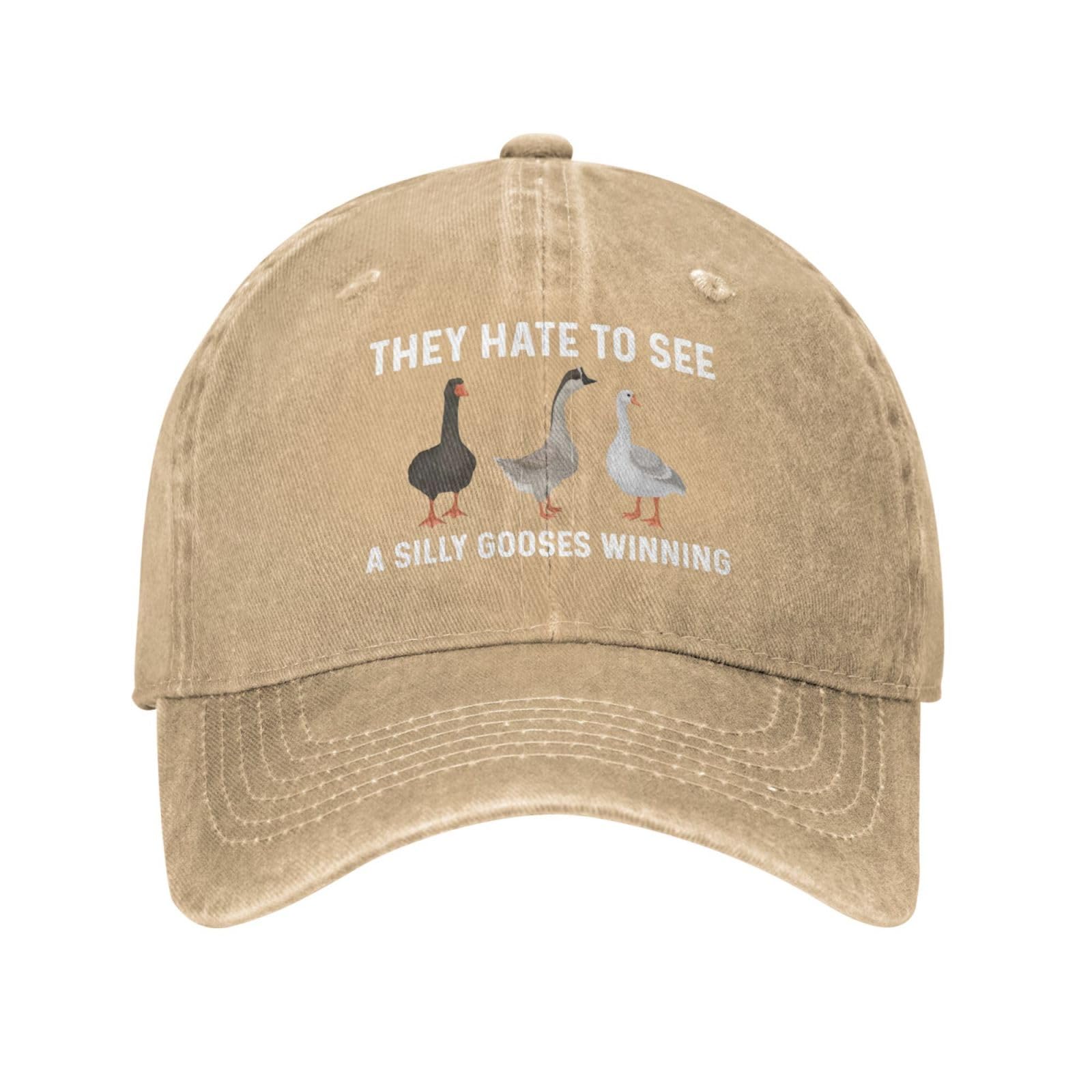 GeorgestonThey Hate to See A Silly Gooses Winning Hat for Women Dad Hat Adjustable Hat