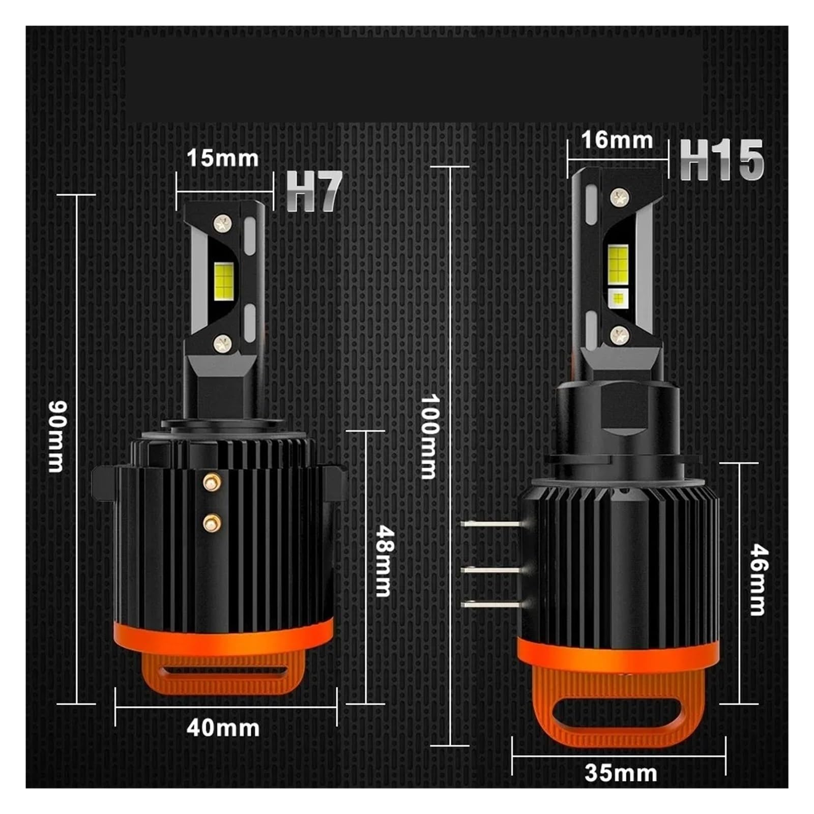 Faro anteriore completo Per Mazda Per BMW Per Golf H15 LED G2 H7 Luci Per Auto Lampade Canbus Lampadine Per Fari High Low Beam Daytime Running Faros destro(H7)