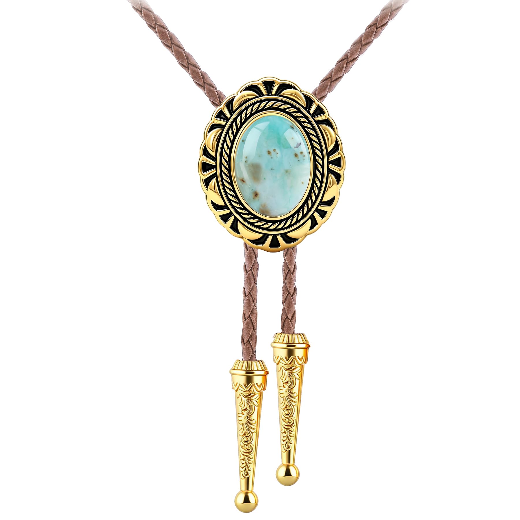 Jeilwiy Bolo Tie for Men Cowboy Ties Western Bolo Tie Necklace for Women