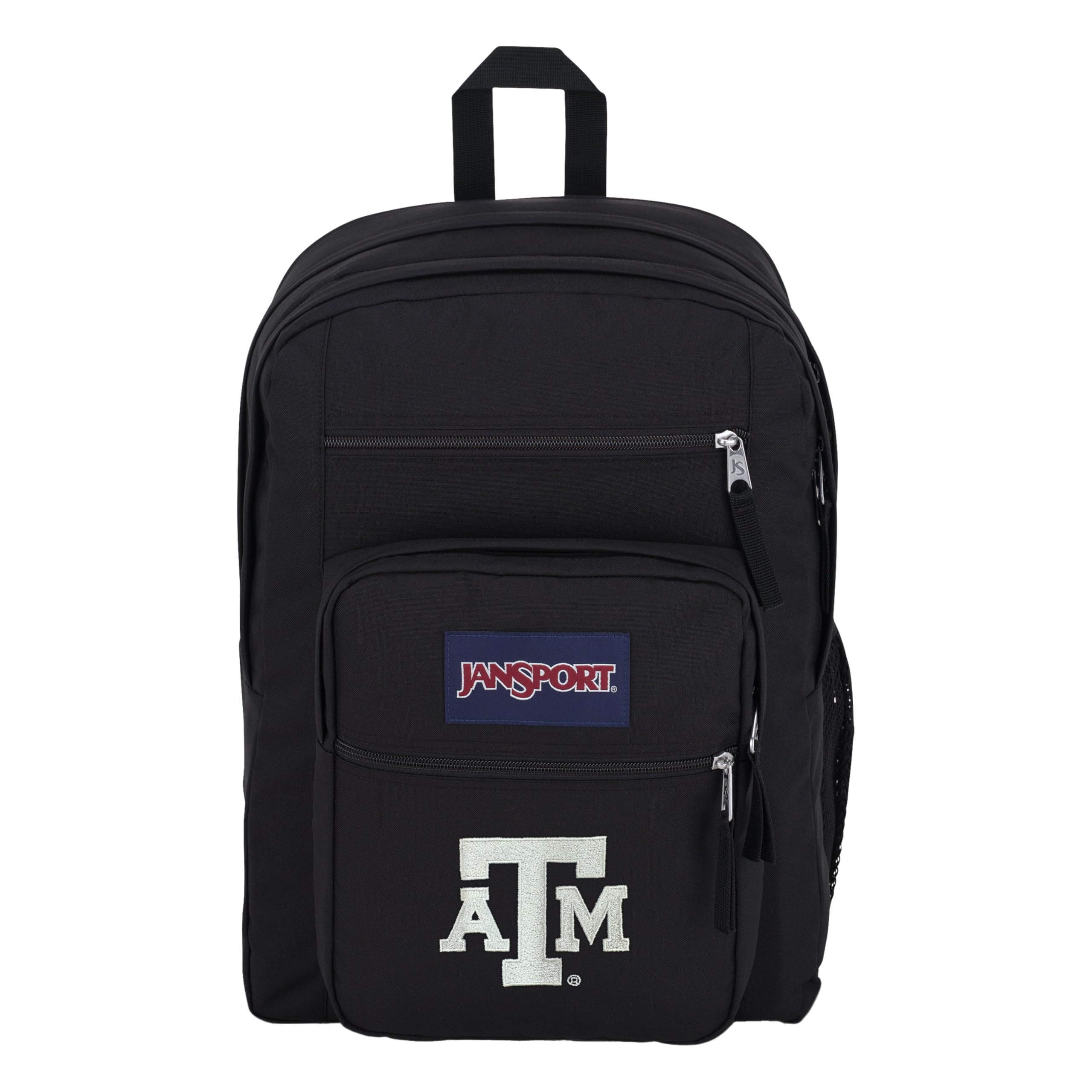 JanSport NCAA Officially Licensed Backpack, Texas A&M Aggies, Big Student with Padded 15-Inch Laptop Sleeve, 2 Compartment Computer Bag with Bottle Pocket & Haul Handle, Book Rucksack, Black