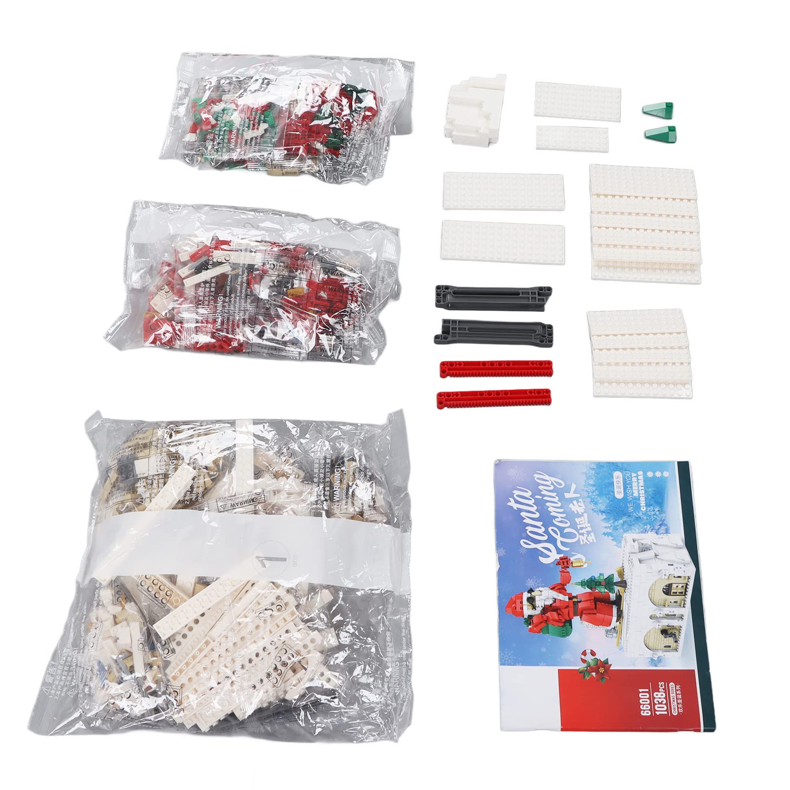 Kit di Mattoncini da Costruzione per Babbo Natale, Set Educativo
