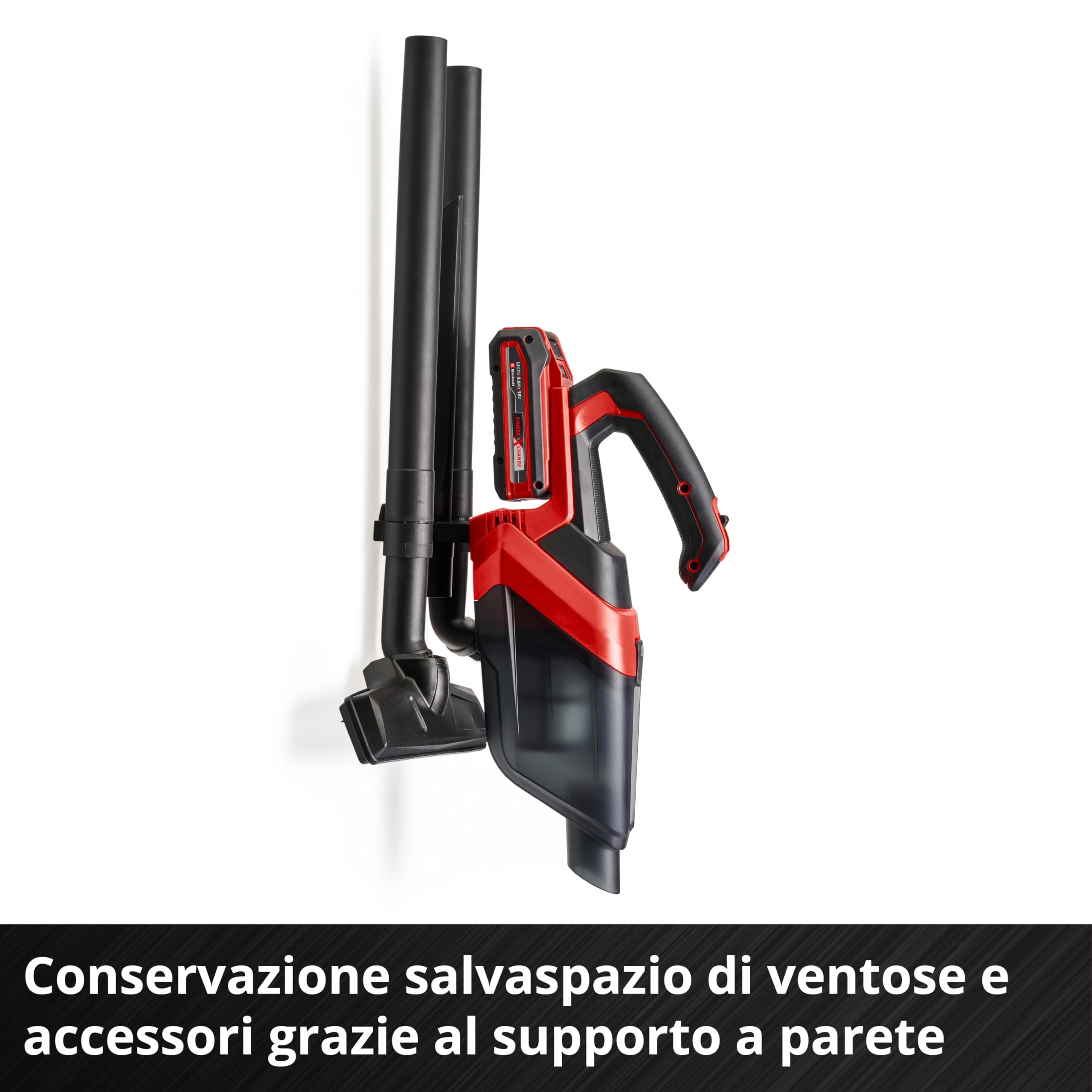 Einhell TE-HV 18/06 Li - Solo 2347190 - Aspirapolvere a batteria, colore: Rosso