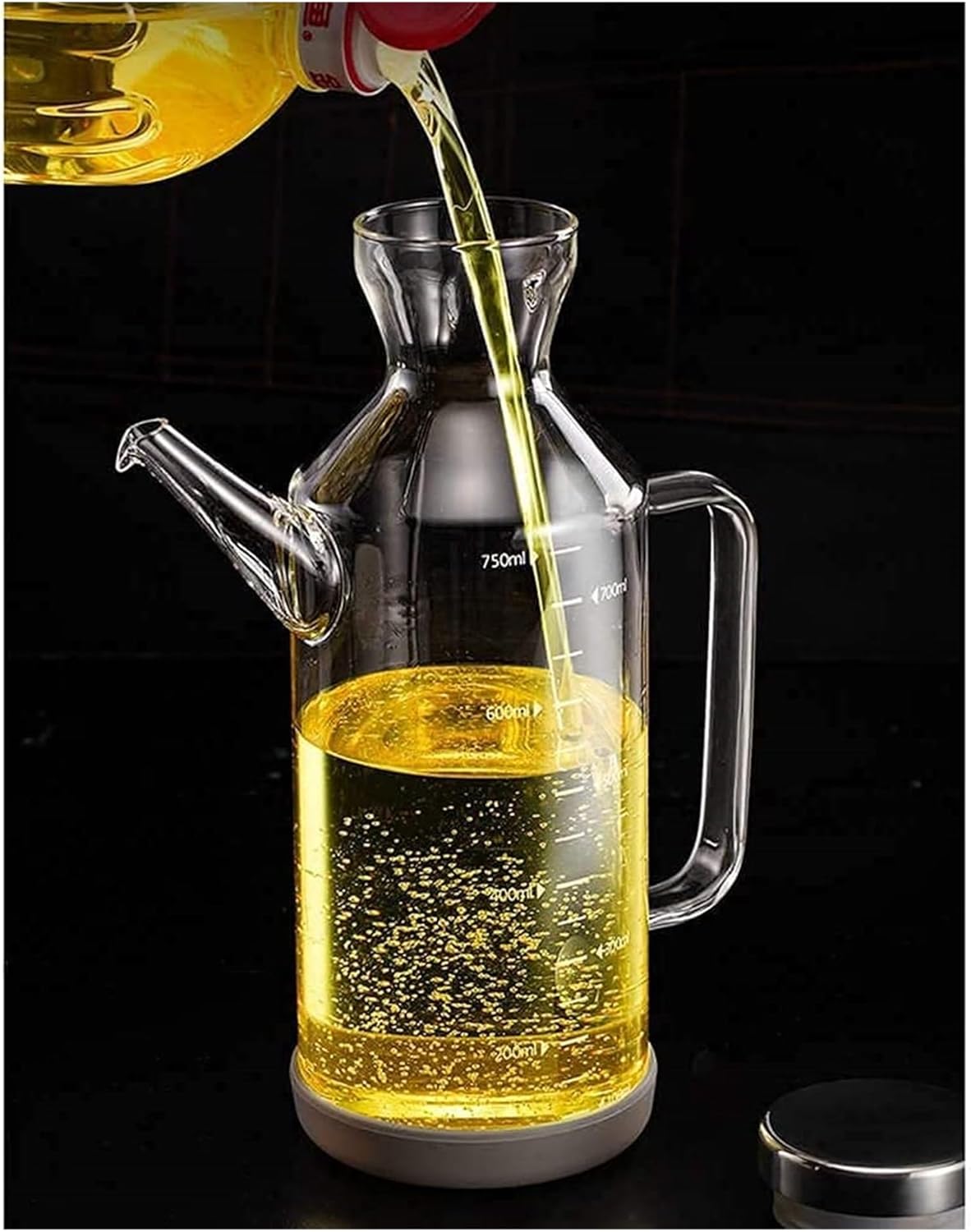 Oil and Vinegar Dispenser Olive Oil Dispenser Bottle,Oil and Vinegar Cruet,Superior Glass Oil and Vinegar Dispenser,Modern Olive Oil Dispenser Cooking