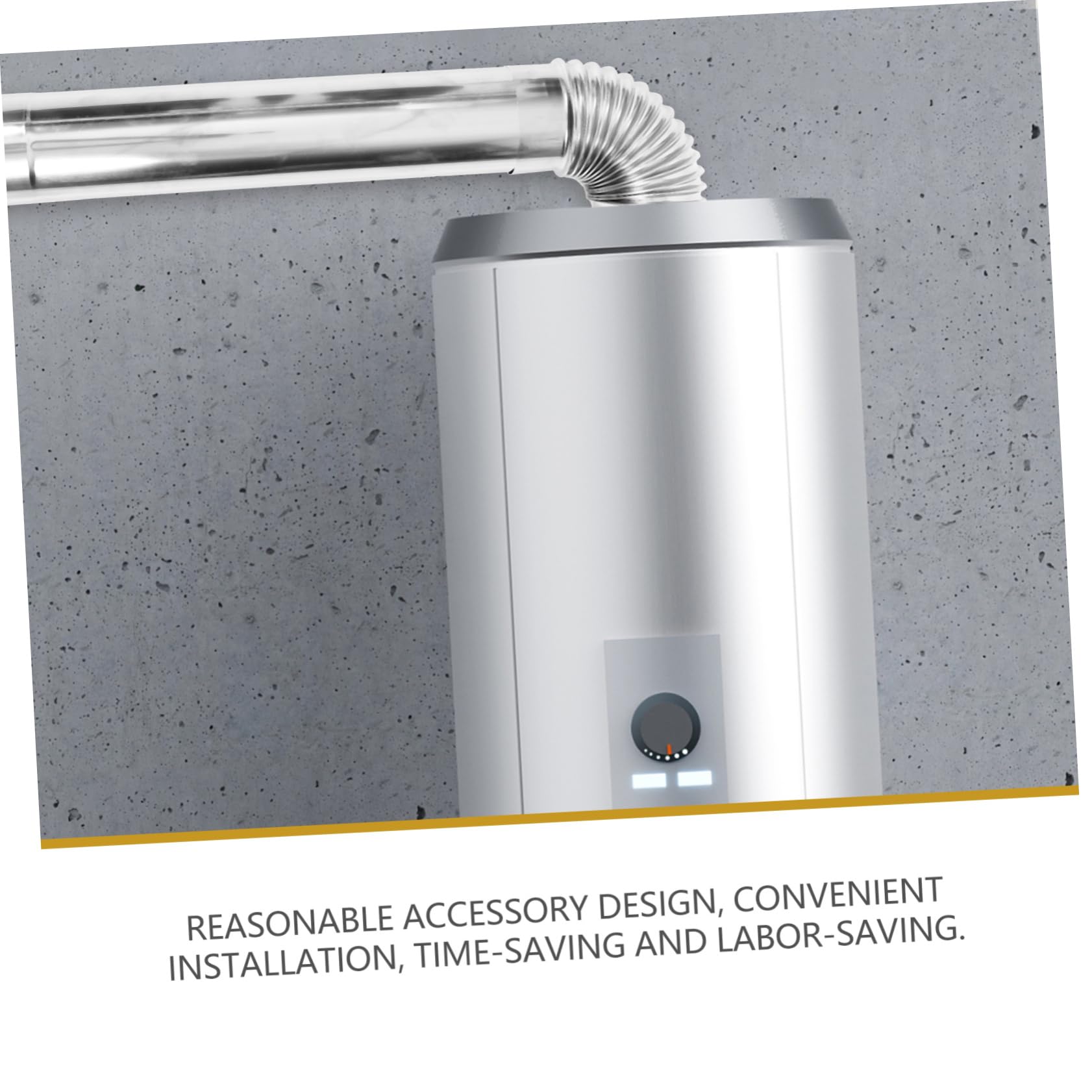 Stainless Steel Chimney Flue with Elbow Easy to Install Vent Hose for Heating Stoves Fireplaces and Boilers Durable and Versatile Exhaust for Home Use 7