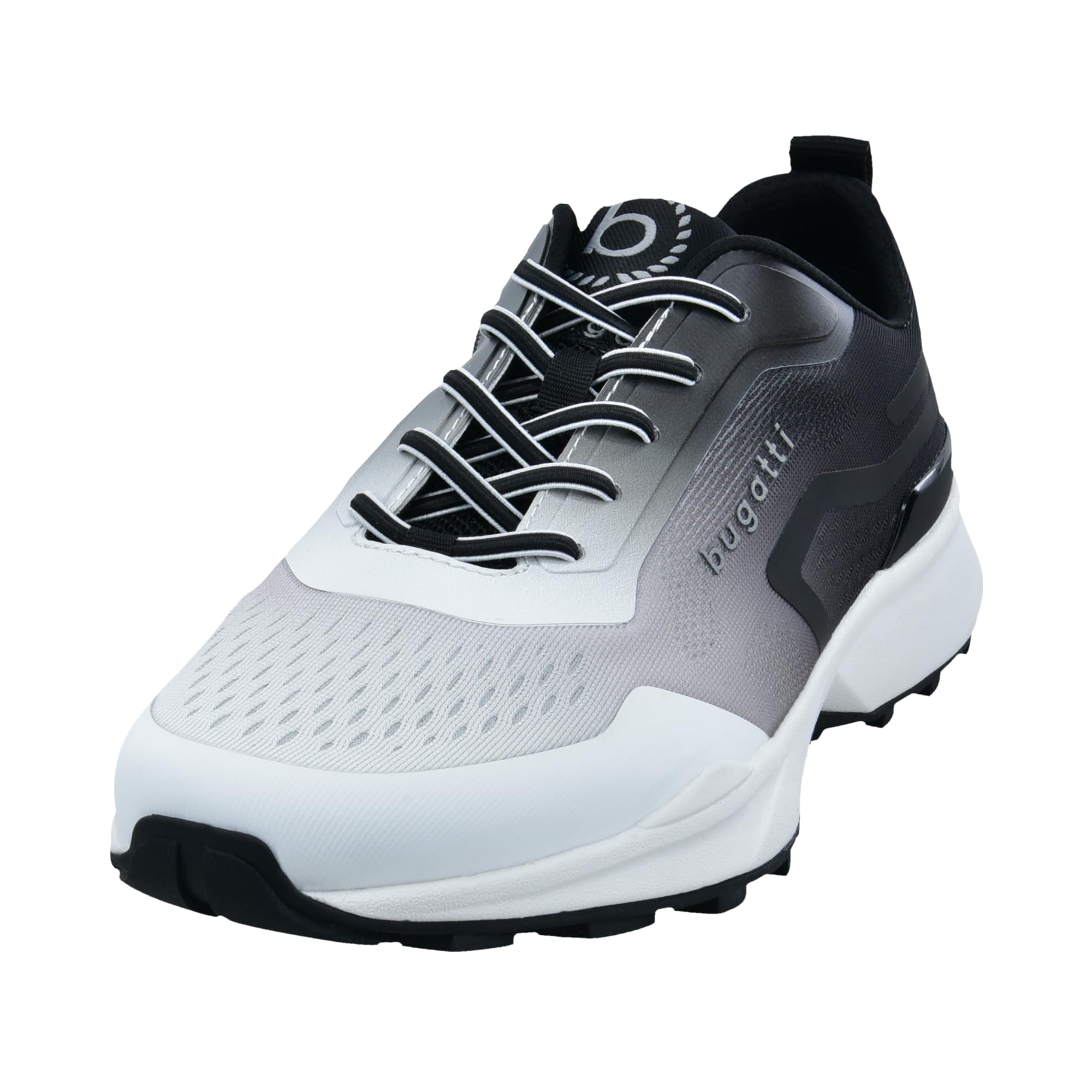 bugatti 342AG4046959-1020 Schnürhalbschuh Textil & Synthetik Herren in Weiss-Kombi