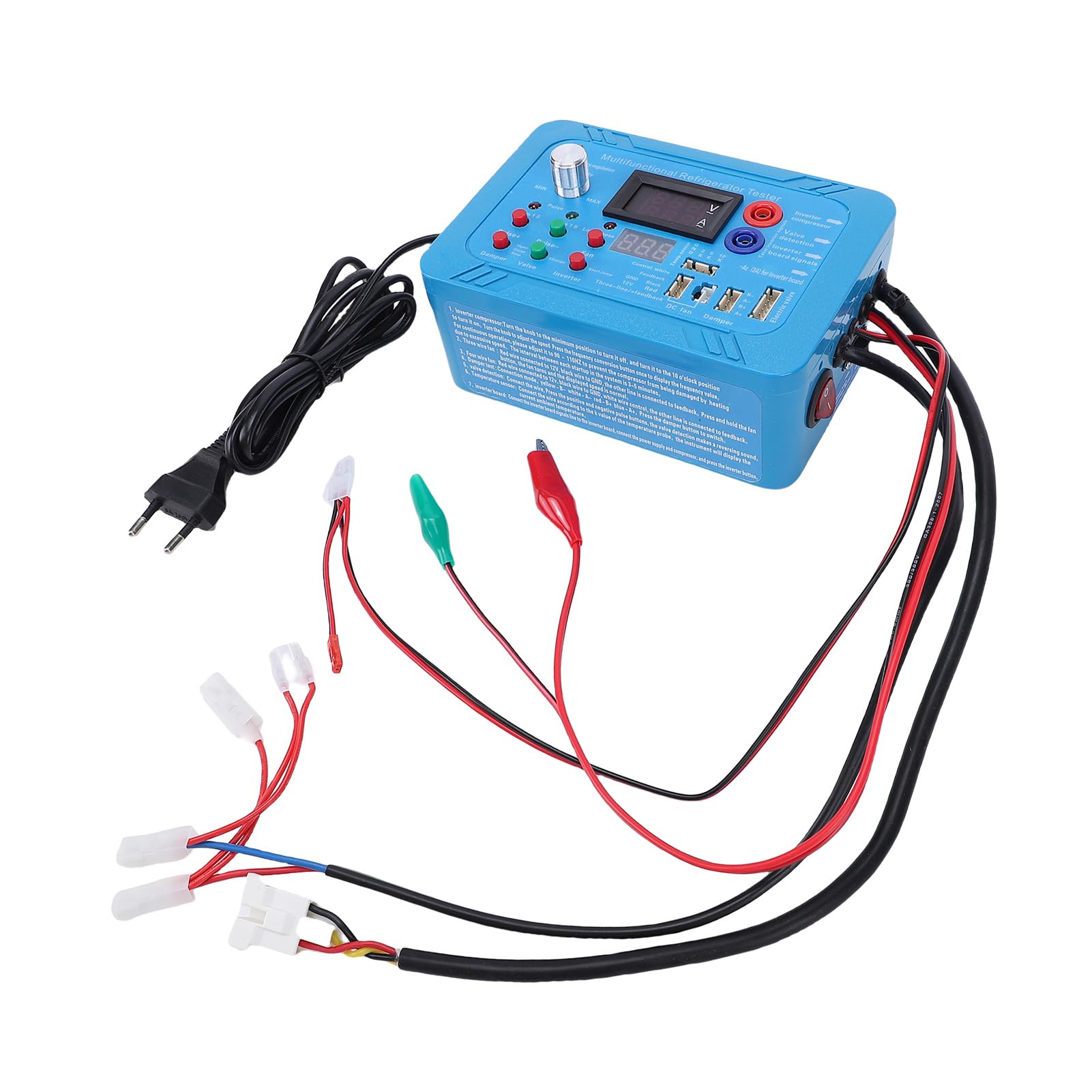 Strumento Universale di Riparazione per Apparecchi Inverter, Tester Diagnostico per Compressori di Frigoriferi, Aria Condizionata e Lavatrici, Elettrovalvole e Schede di Frequenza (Spina