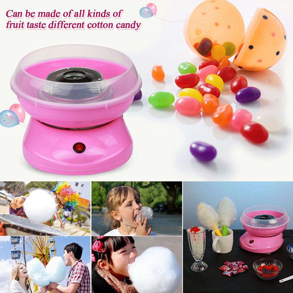HUOLE Máquina de algodón de azúcar para el hogar, Dulces o máquinas Candy Floss Machine/Cotton Candy Machine