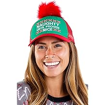 Christmas Hats for Men and Women - Funny Unisex Holiday Cap - One Size Fits Most