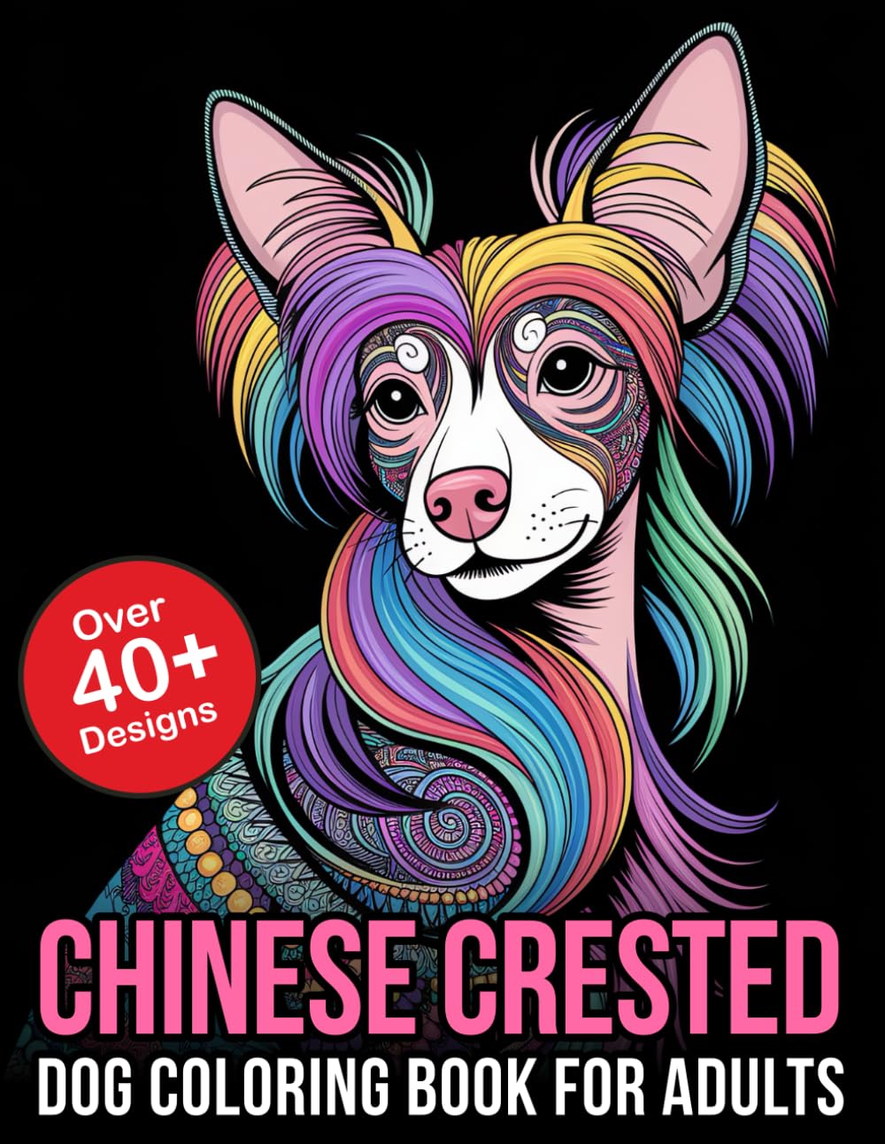 Chinese Crested Dog Coloring Book