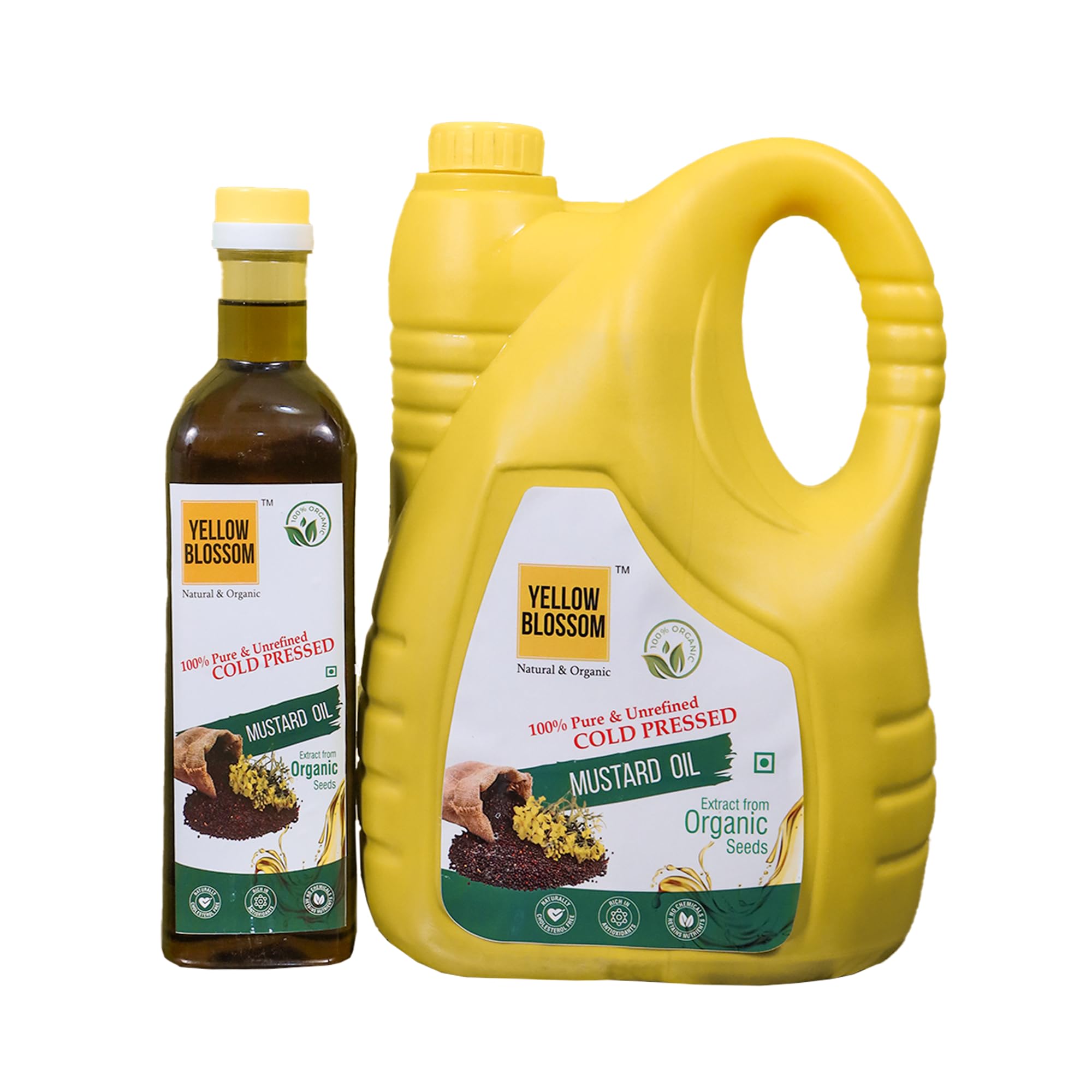 Yellow Blossom 100% Cold Pressed, Pure & Organic Mustard Oil 5 Litre with Free 1Litre (B0D9P12Z6L) Amazon Price History, Amazon Price Tracker