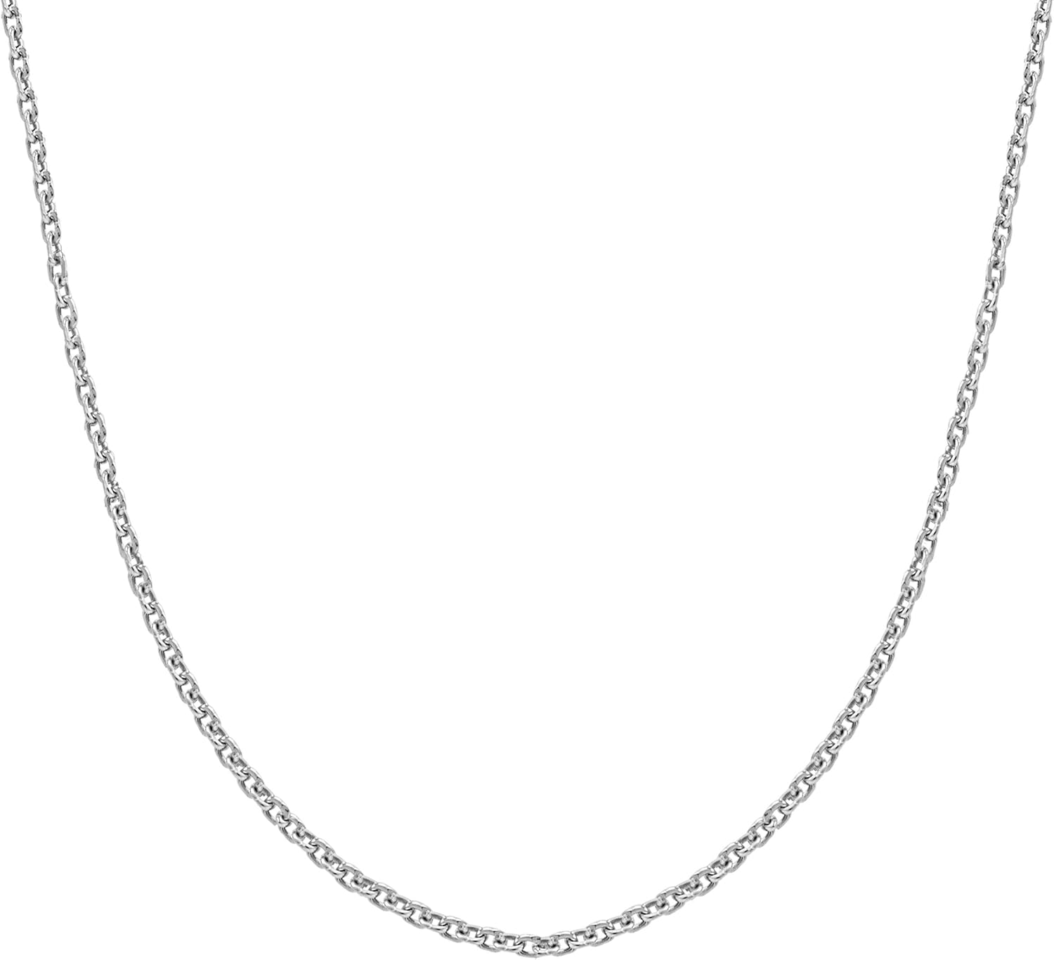 Sterling Silver Chain Necklace for Women Cable 1.5mm Tarnish Resistant Responsibly Sourced - Non-Migrating Clasp Design - Sterling Silver Chain Necklace - Italian Made in Italy - Quality Durable Sturdy 1.5mm Chain for Women - Quality Gift Box - 925 Sterling Silver Chain Necklace, 14" - 36" - Image 2