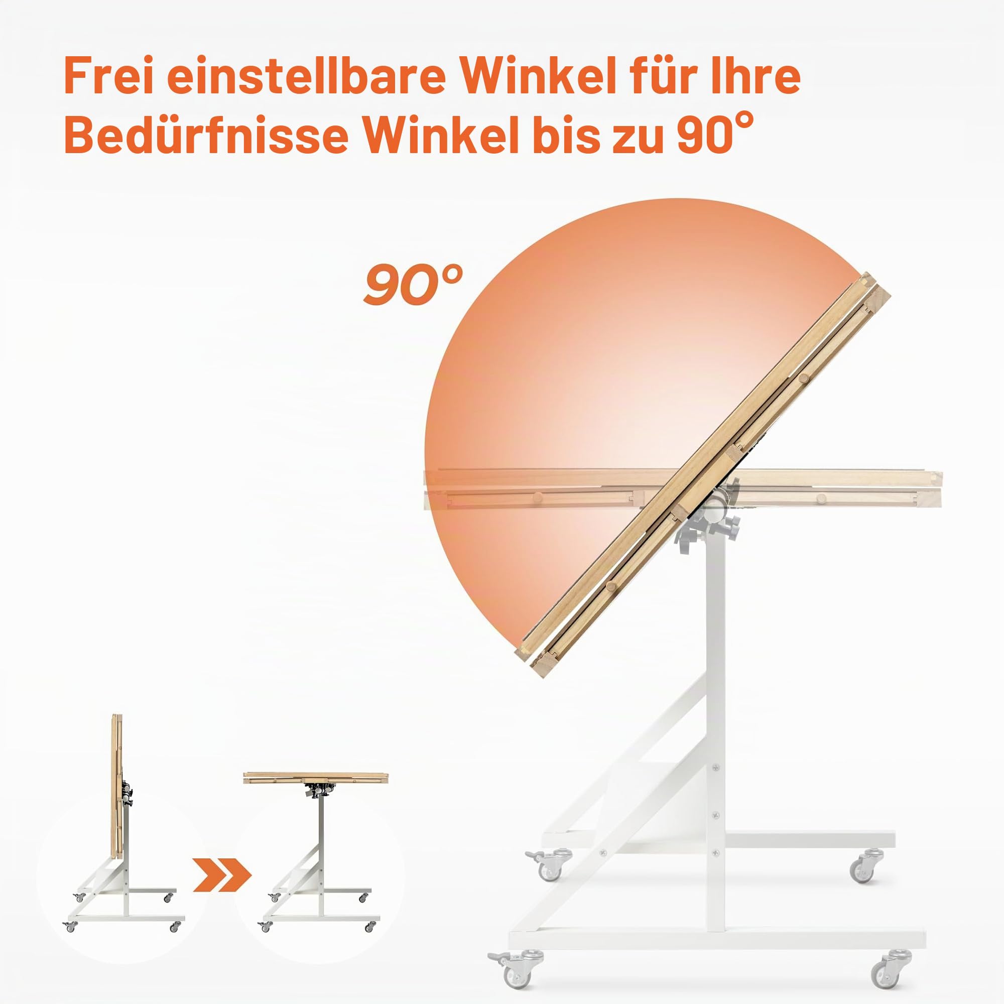 Becko US 1500 Teile Kippbarer & Drehbarer Puzzletisch mit Schubladen & Abdeckung, Faltbares & Tragbares Puzzlebrett mit Neigungs- und Höhenverstellung, leicht zu bewegen, für 1500 Teile Puzzle